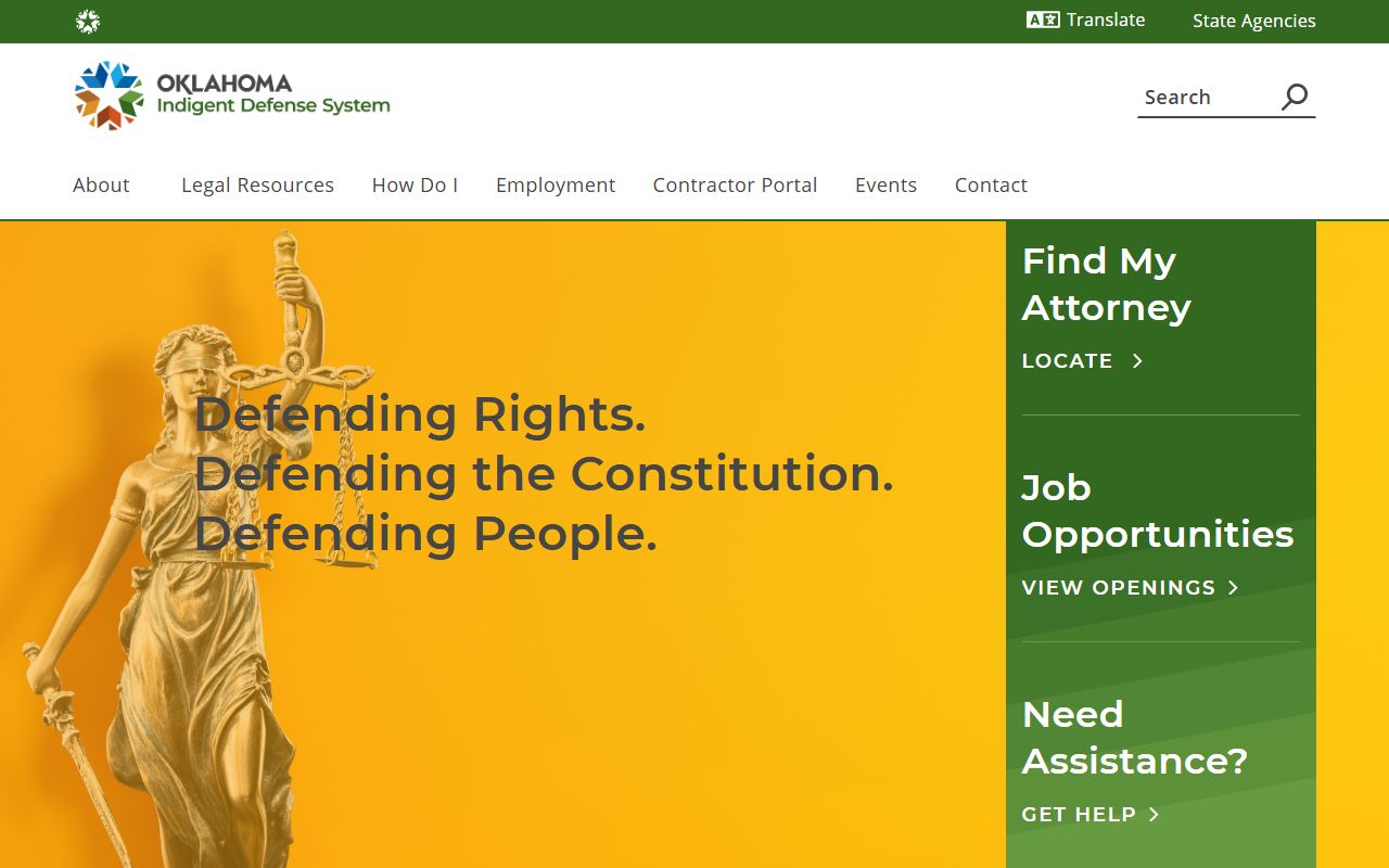 Tillman County District Court appointed defense and Oklahoma Indigent Defense System